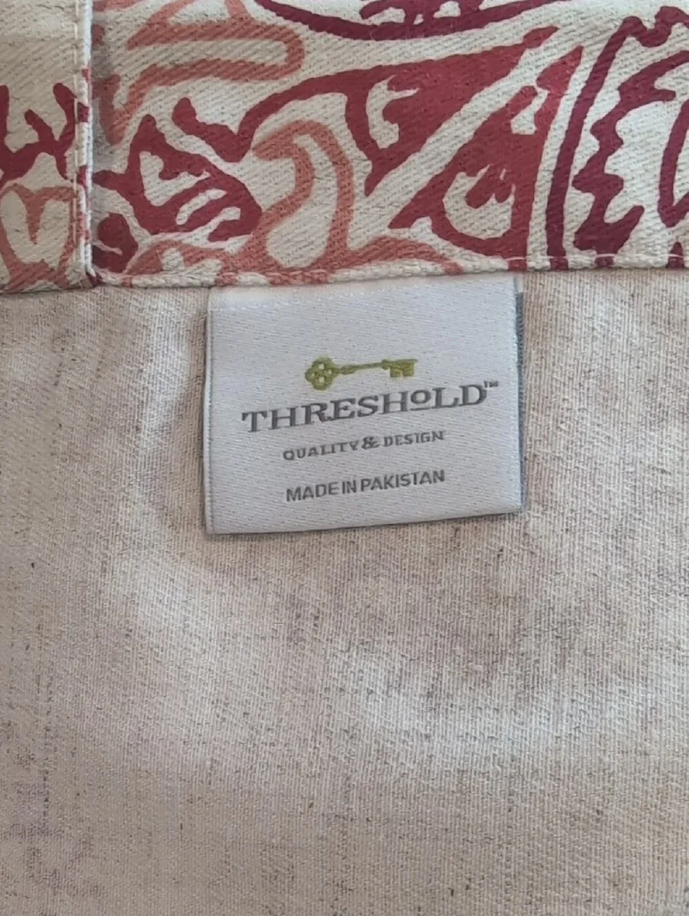 Decorative Tan and Rust Medallion Curtain Panels - Unbranded